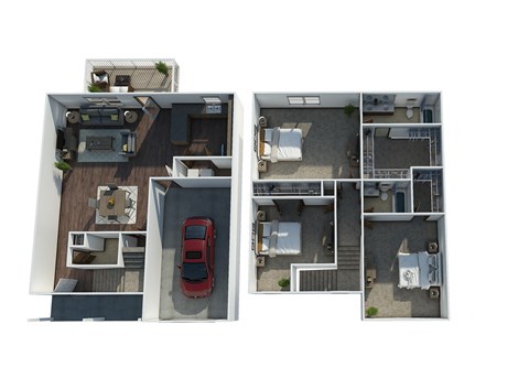 bedroom floor plan an in 2d